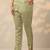 women printed regular thread work kurta with trousers