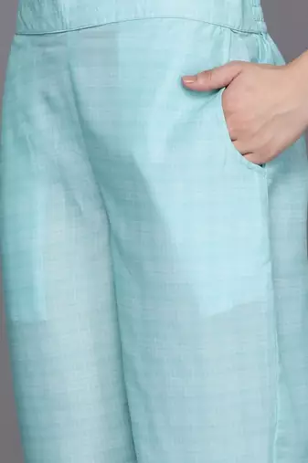 women floral printed regular thread work kurta with trousers