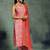 women ethnic motifs printed regular kurta with trousers & with dupatta