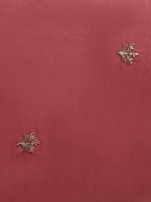 Maroon maroon & golden woven design georgette saree 4