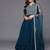 women ethnic motifs embroidered empire thread work kurta with trousers & with dupatta