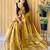 Yellow tissue saree