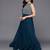 women ethnic motifs embroidered empire thread work kurta with trousers & with dupatta