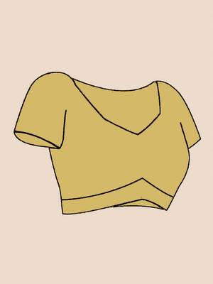 Yellow tissue saree 4