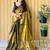 Brown tissue saree with blouse