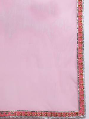 women floral printed tiered kurta with palazzos & with dupatta 3