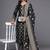 women ethnic motifs printed regular gotta patti kurta with trousers & with dupatta