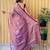 Purple women tissue saree
