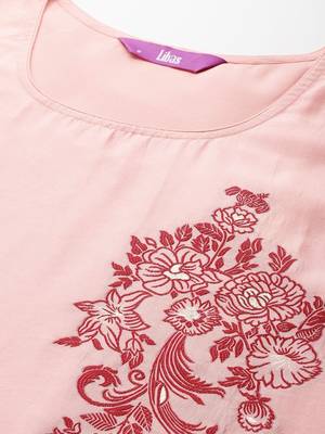 women ethnic motifs embroidered regular thread work kurta with trousers & with dupatta 5