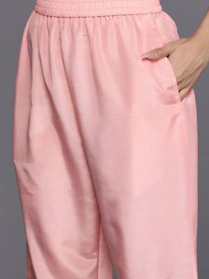 women ethnic motifs embroidered regular thread work kurta with trousers & with dupatta 6