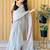 Grey tissue saree