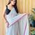 Grey tissue saree