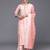women printed regular thread work kurta with trousers & with dupatta