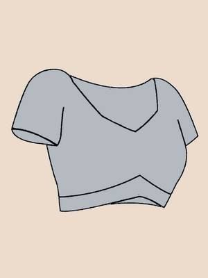 Grey tissue saree 5
