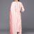 women printed regular thread work kurta with trousers & with dupatta