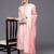 women printed regular thread work kurta with trousers & with dupatta