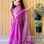 Pink women tissue saree with blouse piece