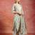 women printed regular thread work kurta with trousers & with dupatta
