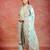 women printed regular thread work kurta with trousers & with dupatta