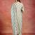 women printed regular thread work kurta with trousers & with dupatta