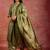 women ethnic motifs printed regular kurta with harem pants & with dupatta