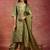 women ethnic motifs printed regular kurta with harem pants & with dupatta