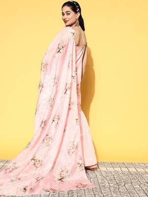 women floral printed regular kurti with sharara & with dupatta 3