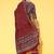 women ethnic motifs printed regular thread work kurta with trousers & with dupatta