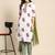women floral printed regular kurta with trousers & with dupatta