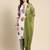women floral printed regular kurta with trousers & with dupatta