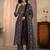 women ethnic motifs printed regular kurta with trousers & with dupatta