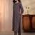 women ethnic motifs printed regular kurta with trousers & with dupatta