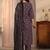 women ethnic motifs printed regular kurta with trousers & with dupatta