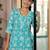 women floral printed regular kurta with trousers