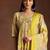 women floral printed tiered sequinned kurta with trousers & with dupatta