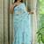Pink tissue leheriya thread and sequence work saree