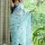 Pink tissue leheriya thread and sequence work saree