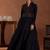women tiered thread work kurta with trousers