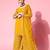 women regular sequinned kurta with sharara & with dupatta
