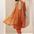 women ethnic motifs embroidered kurta with harem pants & dupatta