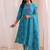 women ethnic motifs printed regular thread work kurta with palazzos & with dupatta