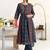women ethnic motifs printed empire kurta with trousers