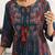 women ethnic motifs printed empire kurta with trousers