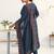 women ethnic motifs printed empire kurta with trousers