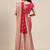Pink ethnic motifs zari organza banarasi saree