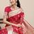 Pink ethnic motifs zari organza banarasi saree