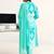 women ethnic motifs printed regular cotton blend kurta with trousers & with dupatta
