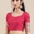 Pink ethnic motifs zari organza banarasi saree