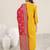 ethnic motifs embroidered straight sequinned kurta with trousers & dupatta