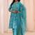 women floral printed regular kurta with trousers & with dupatta